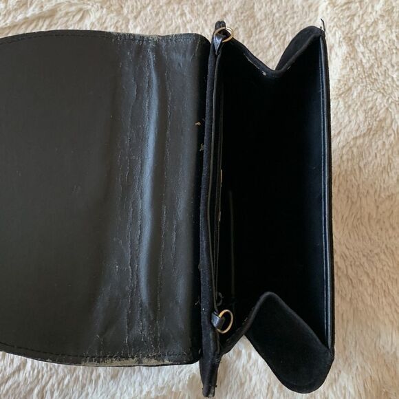 Vintage J.Renee 80s black suede purse - Picture 8 of 16